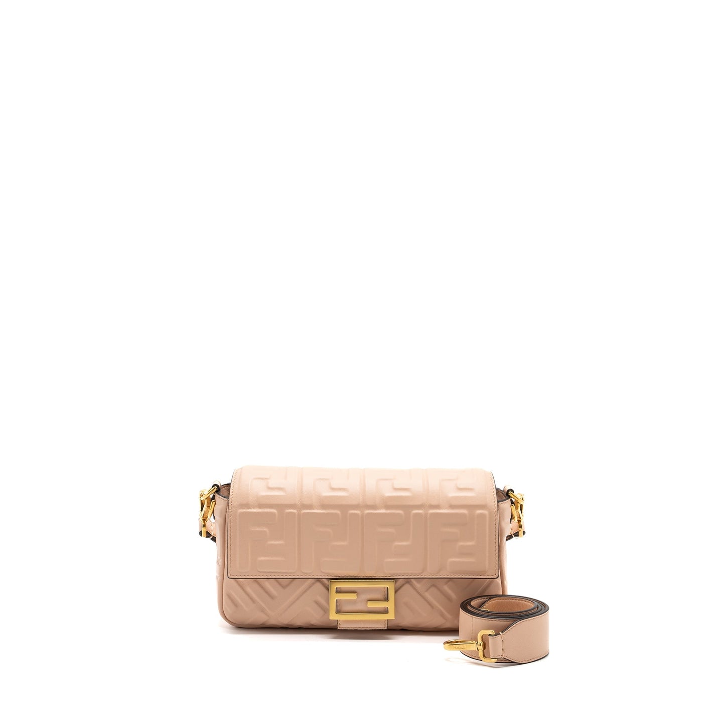 Fendi Baguette Purse Lambskin Light Pink