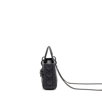 Dior Mini Lady dior calfskin so black