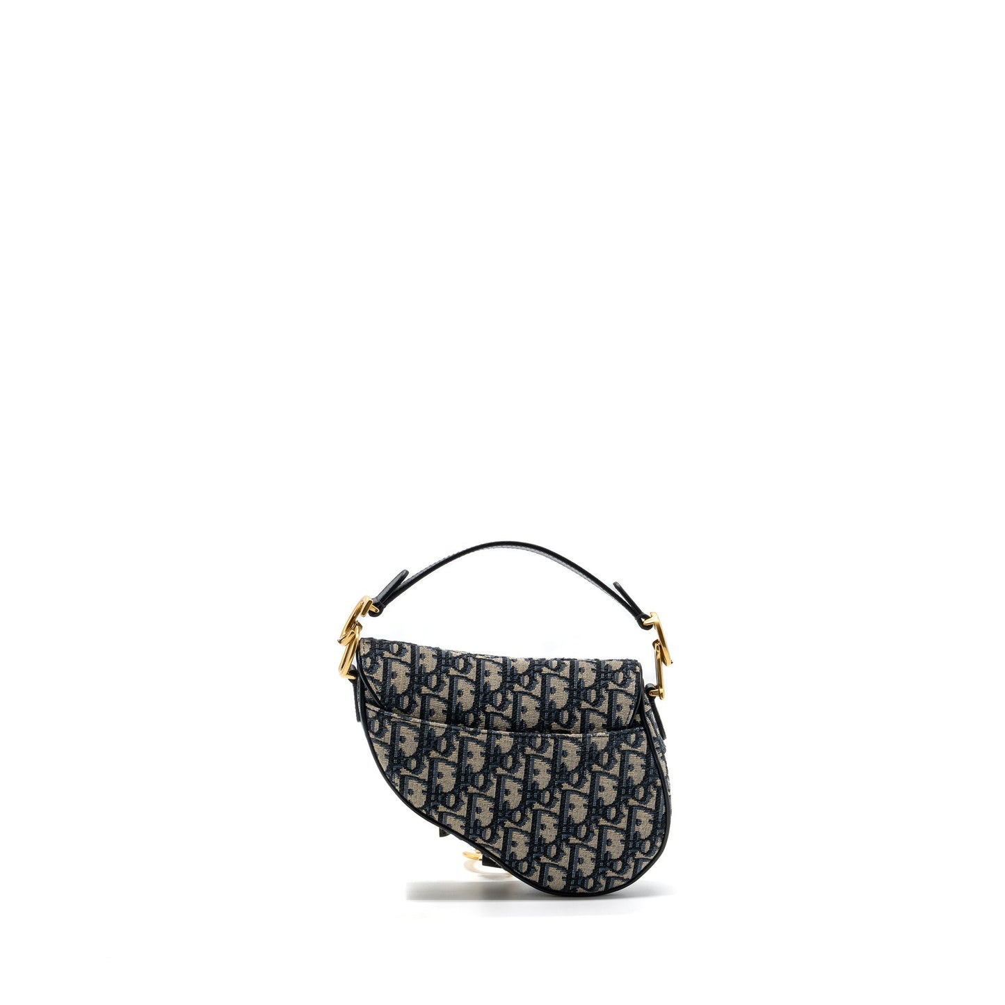 Dior Mini Saddle Purse Blue Oblique Jacquard
