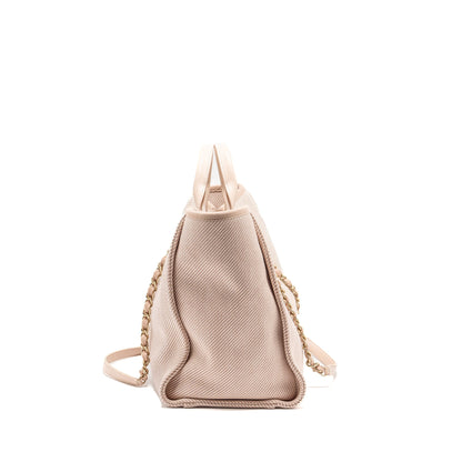 Chanel Deauville Tote Bag canvas Light Pink LGHW