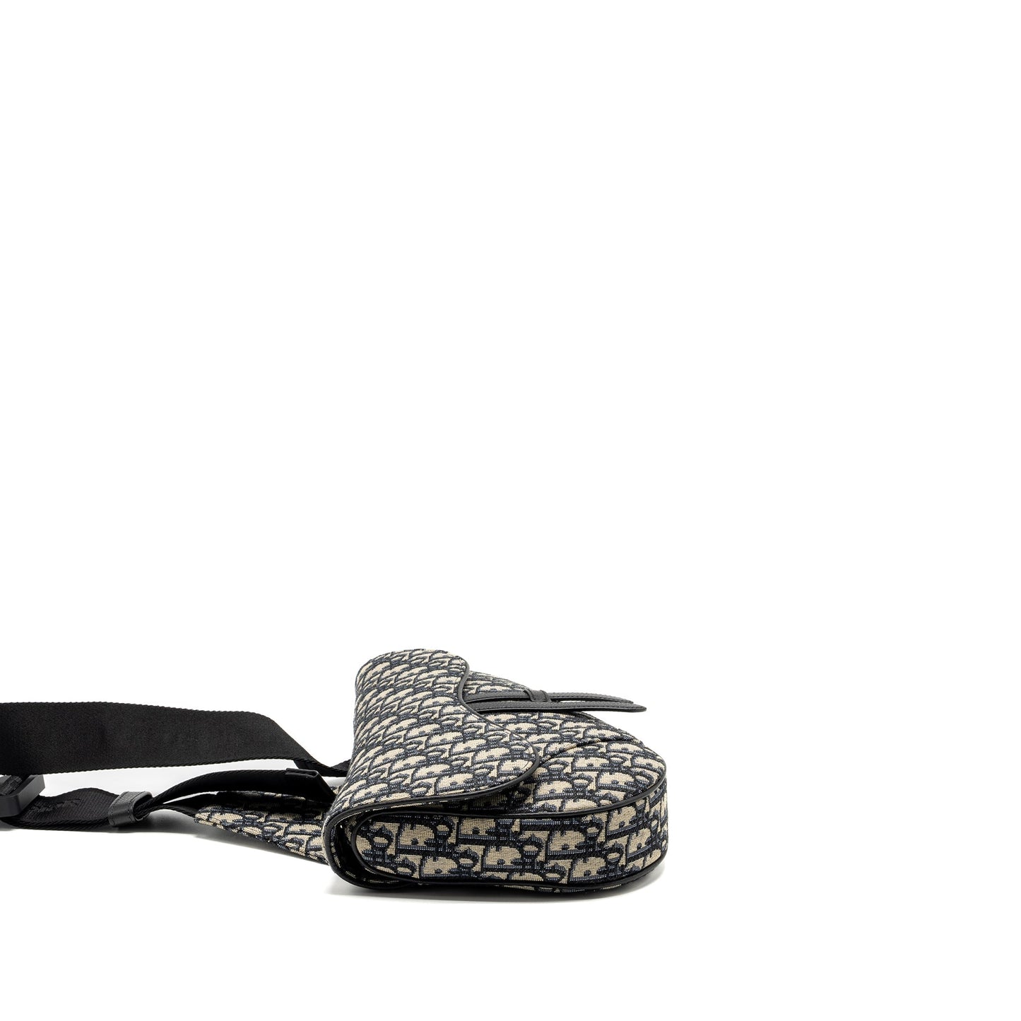 Dior Homme Saddle Purse Oblique Jacquard Beige/Black