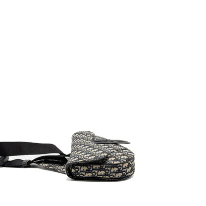 Dior Homme Saddle Purse Oblique Jacquard Beige/Black