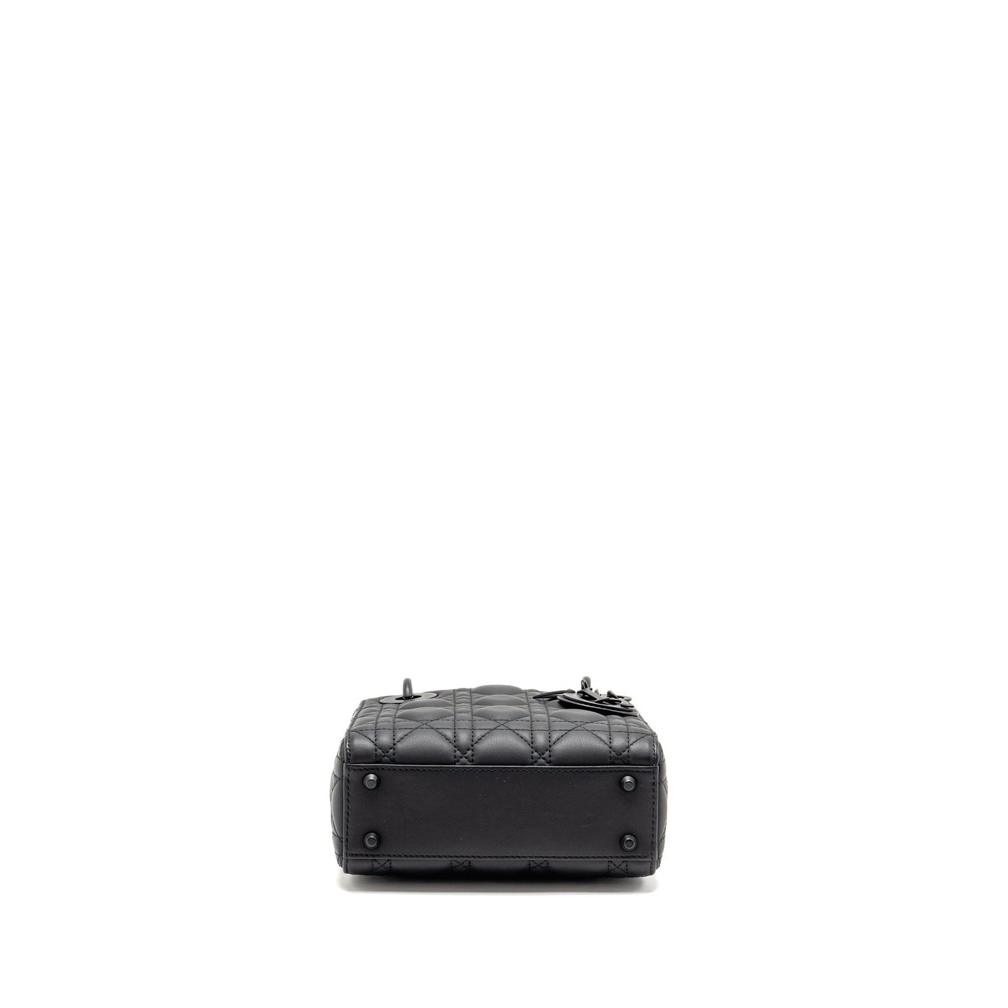Dior Mini Lady dior calfskin so black