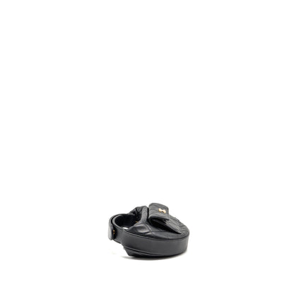 Chanel 23b Round Clutch Caviar Black LGHW (microchip)
