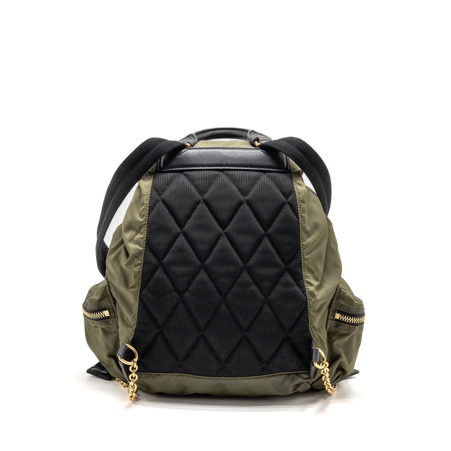 Burberry Patches Rucksack Medium Backpack Nylon Dark Green