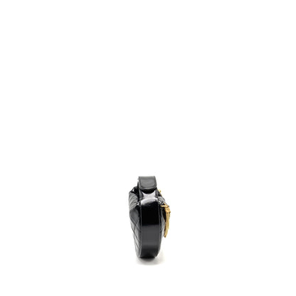 Chanel 21A Round Clutch with Detail Chain Calfskin Black GHW(microchip)