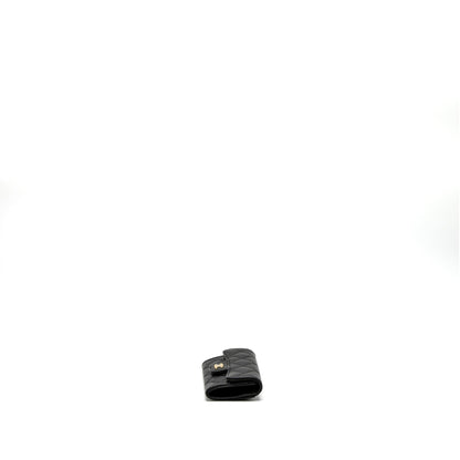 Chanel Classic Flap Card Holder Caviar Black GHW (Microchip)