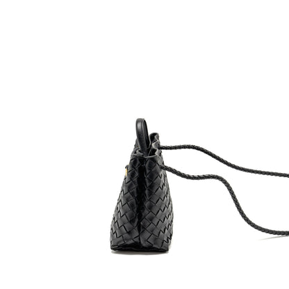 Bottega Veneta Small Andiamo Purse Lambskin Black