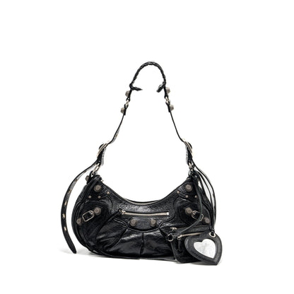 Balenciaga Le Cargole Small Mini Purse Lambskin Black