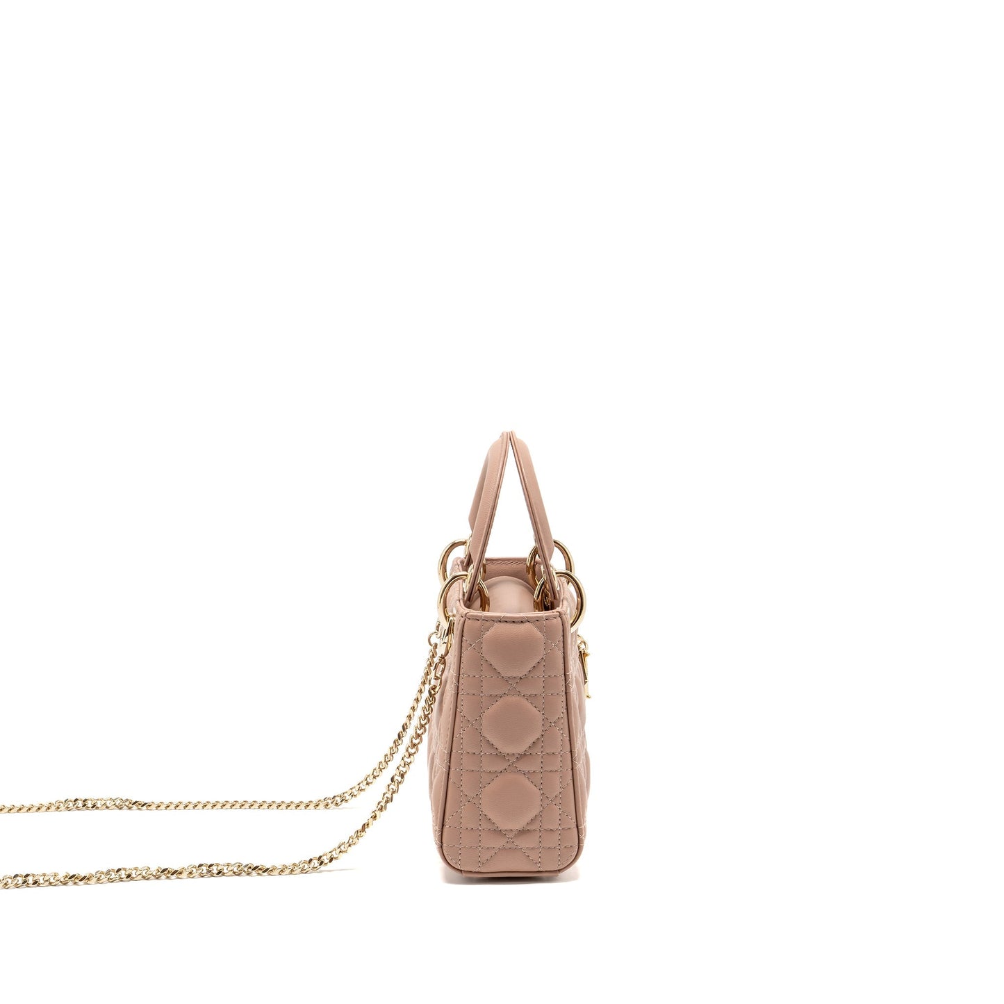 Dior Mini Lady Dior Lambskin Blush