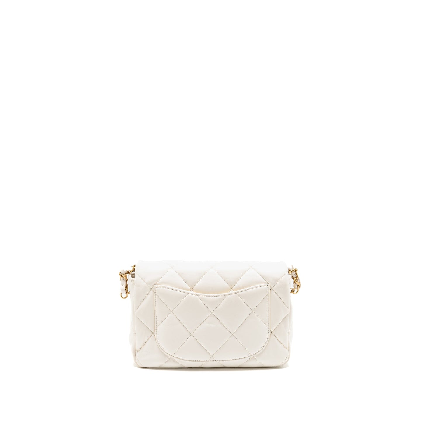 Chanel 23s coco love small flap bag lambskin White GHW (microchip)