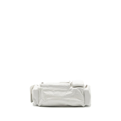 Balenciaga Superbusy Sling Purse Calfskin Optic White