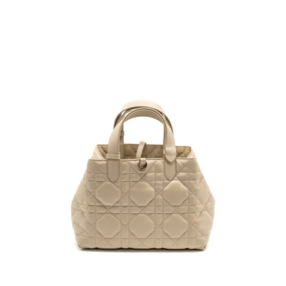 Dior Medium Dior Toujours Tote Purse Calfskin Powder Beige