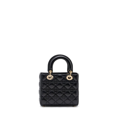 Dior My Dior Small Lady Dior Purse Lambskin Black