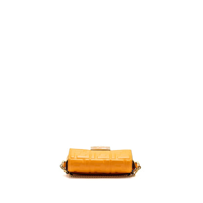 Fendi mini baguette Purse Nappa lambskin orange