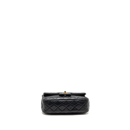Chanel Pearl Crush Mini Rectangular Flap Bag Lambskin Black GHW