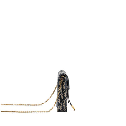 Dior Saddle Phone Pouch Dior Oblique Jacquard Blue