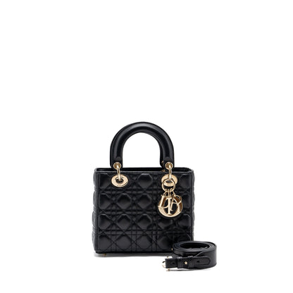 Dior My Dior Small Lady Dior Purse Lambskin Black