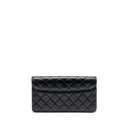 Chanel Beauty Lock Flap Bag Sheepskin Black GHW
