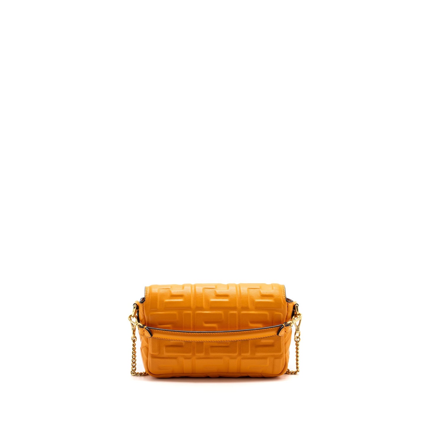 Fendi mini baguette Purse Nappa lambskin orange