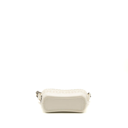 Chanel Small Gabrielle Hobo Bag Limited Edition Calfskin White Multicolour Hardware