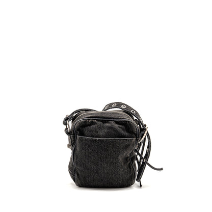 Balenciaga Le Cagole Crossbody Purse Denim Black