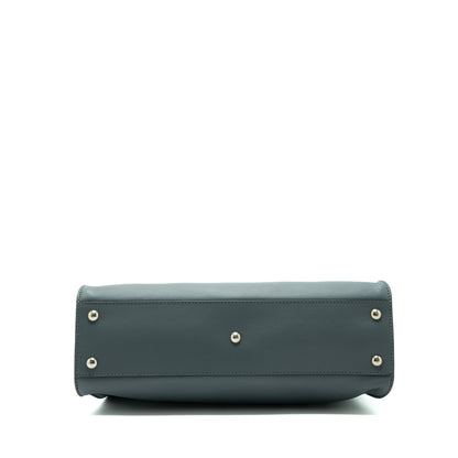 Fendi medium peekaboo leather light blue