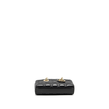 Dior lady D-Joy Small Purse Lambskin Black