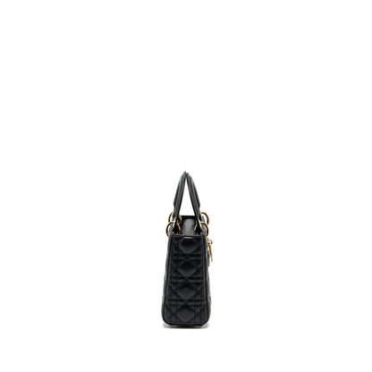 Dior Small Lady Dior Purse Lambskin Black