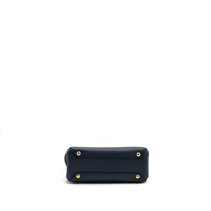 Burberry House Check Banner Tote Purse calfskin navy/multicoloured