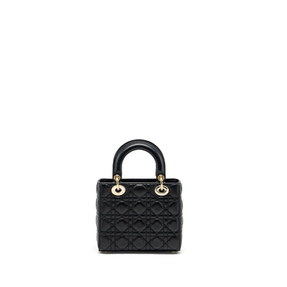 Dior Small Lady Dior Purse Lambskin Black