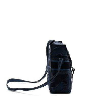 Dior Diorcamp Messenger Purse Canvas Dark Blue