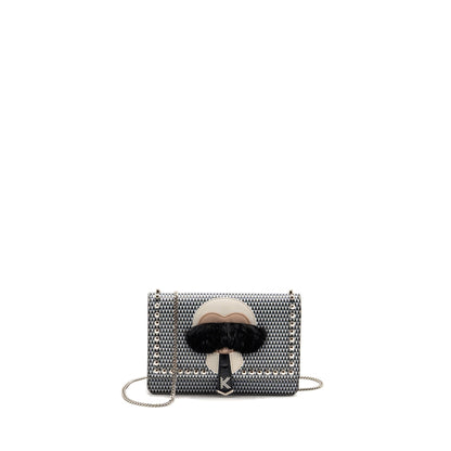 Fendi Karlito Wallet on Chain Leather Multicolour