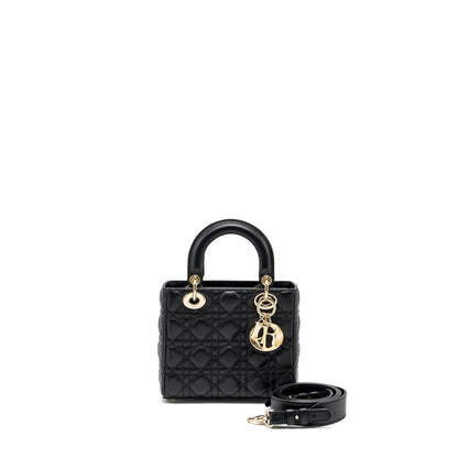 Dior Small Lady Dior Purse Lambskin Black