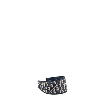 Dior Hair Band Blue Oblique Embroidery