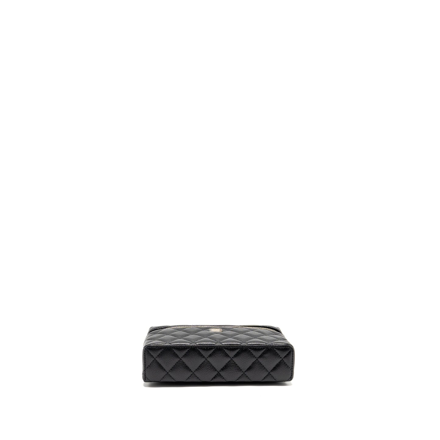 Chanel 25p CC top handle vanity with chain caviar black LGHW (microchip)