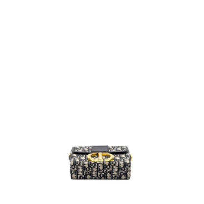 Dior 30 Montaigne Box Blue Oblique Jacquard