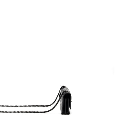 Chanel Trendy CC Wallet On Chain Lambskin Black With Black Hardware (Microchip)