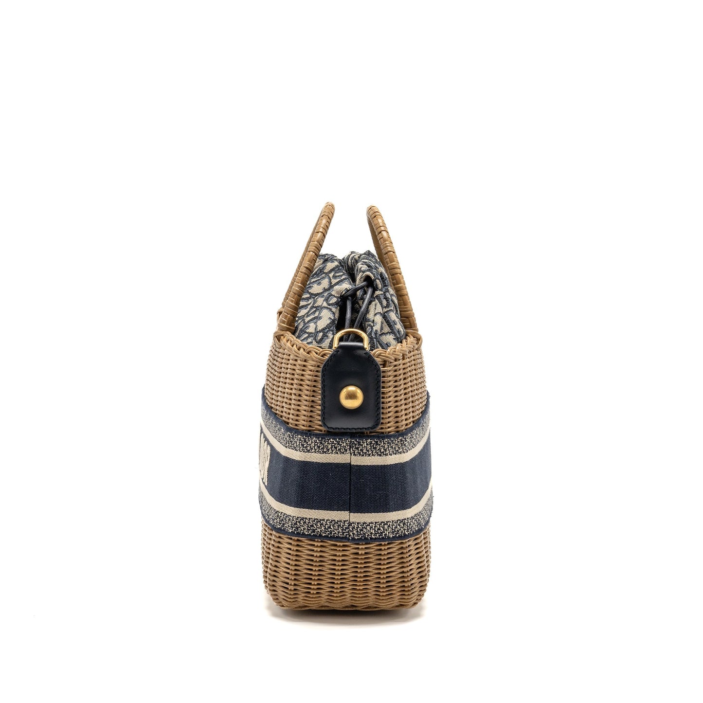 Dior Wicker Basket Mini Purse Blue Dior Oblique Jacquard