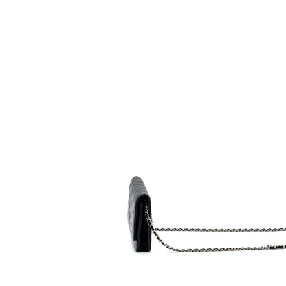 Chanel classic wallet on chain caviar black SHW