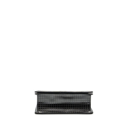 Dior medium diorama calfskin metallic silver