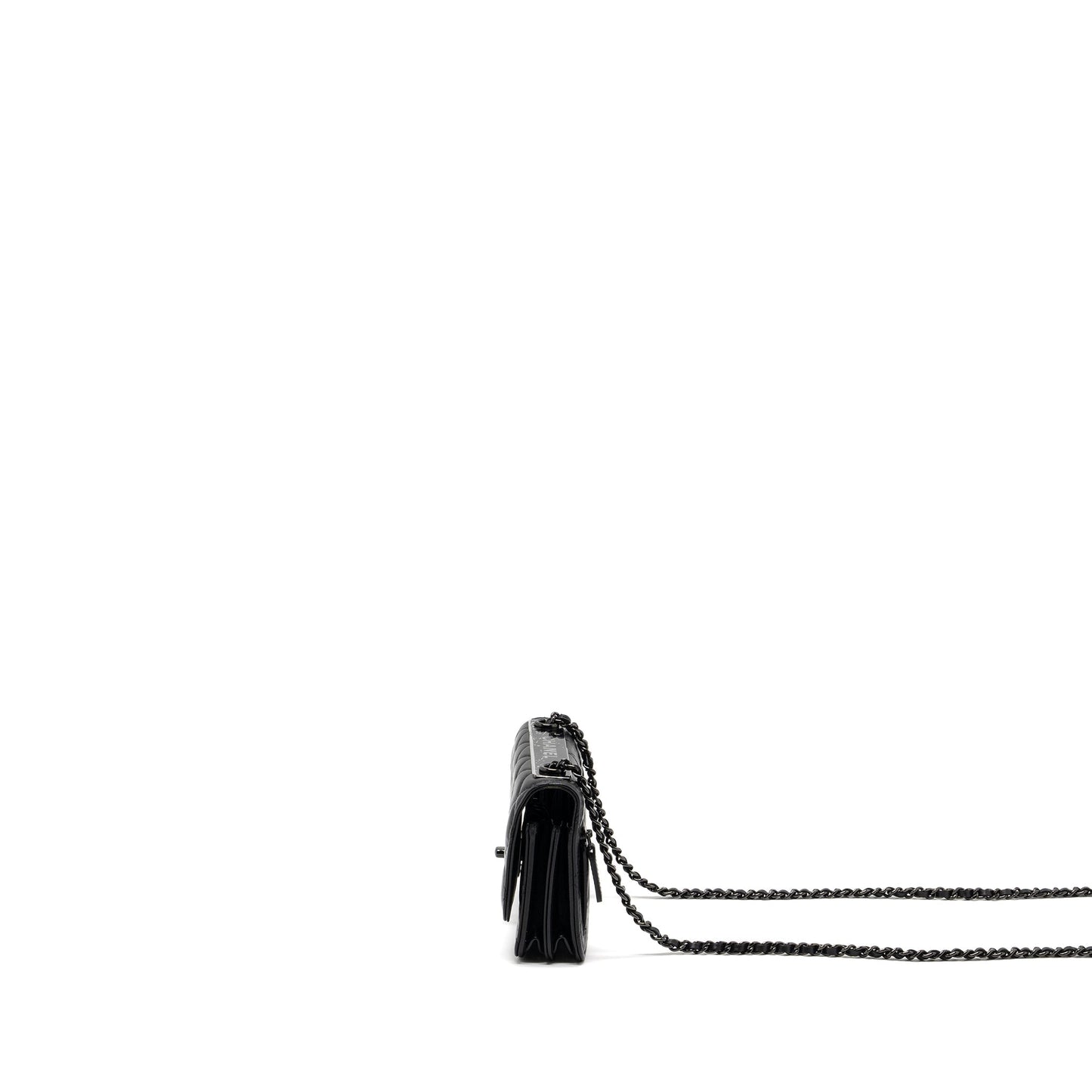 Chanel Trendy CC Wallet On Chain Lambskin Black With Black Hardware (Microchip)