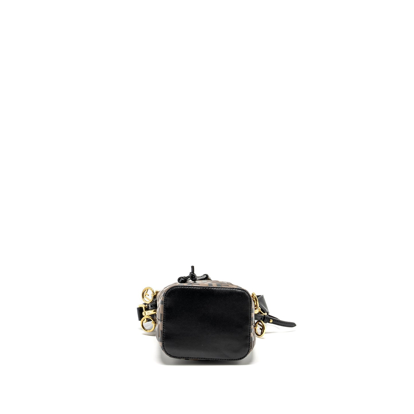 Fendi Mini Mon Tresor Bucket Purse Calfskin Brown/Black