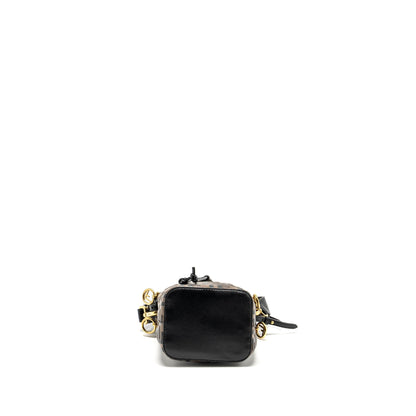 Fendi Mini Mon Tresor Bucket Purse Calfskin Brown/Black