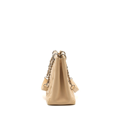 Chanel grand shopping tote bag caviar beige SHW