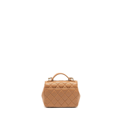 Chanel Small Business Affinity Caviar Dark Beige LGHW