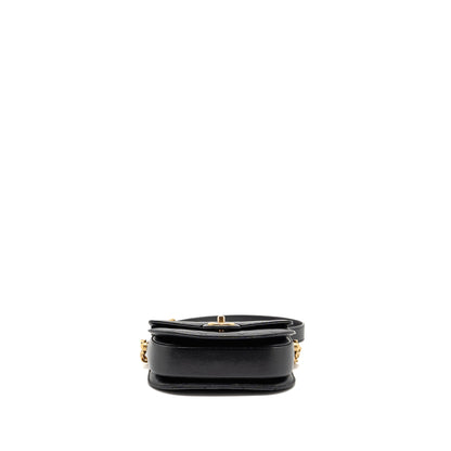 Chanel 22b Round Messenger bag Caviar Black GHW (microchip)