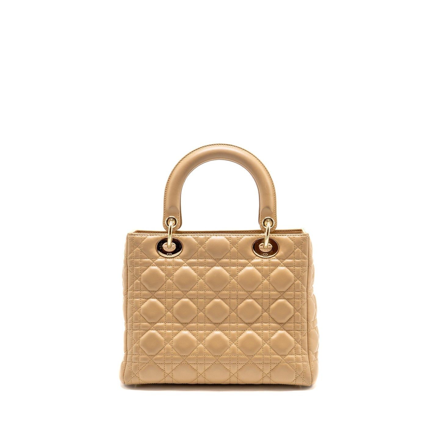 Dior Medium Lady dior lambskin beige