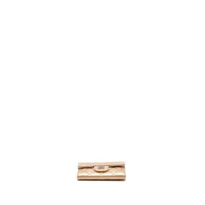 Chanel Classic Flap Card Holder Lambskin Iridescent Pink SHW