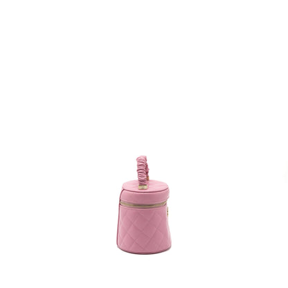 Chanel Top Handle Vanity Case Lambskin Pink LGHW